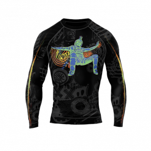 Multi Color Jersey + Neck Warmer