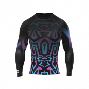 Pink Blue Jersey + Neck Warmer